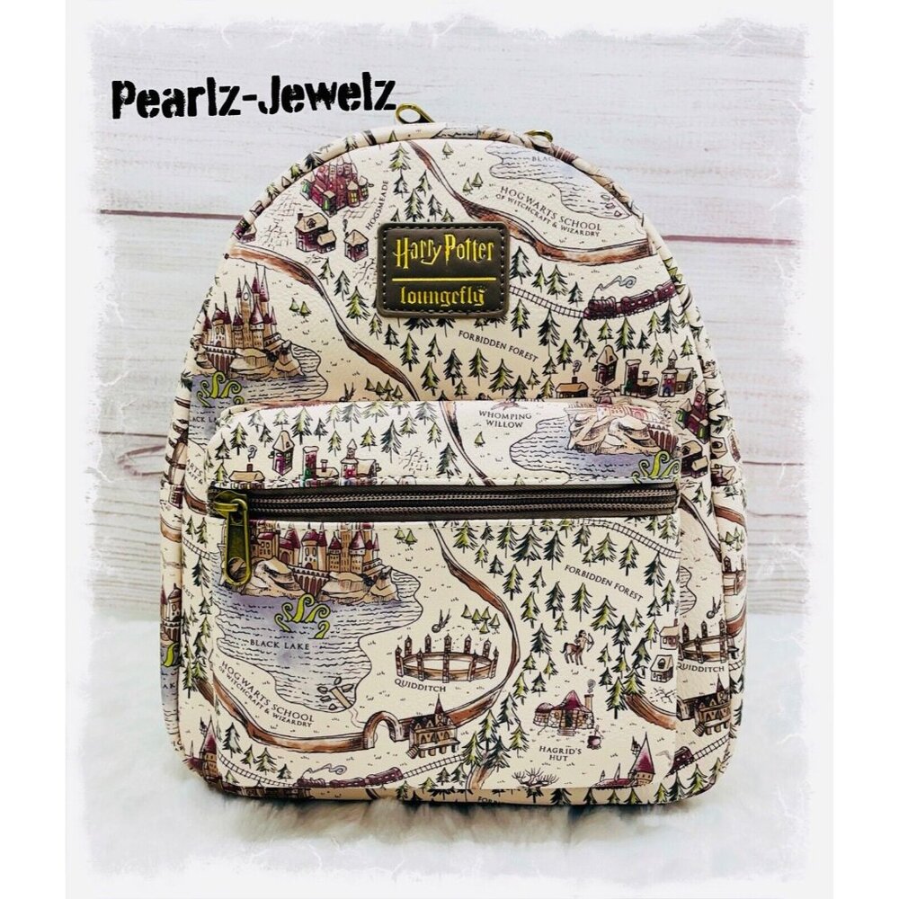 Loungefly Harry Potter Map Print Backpack